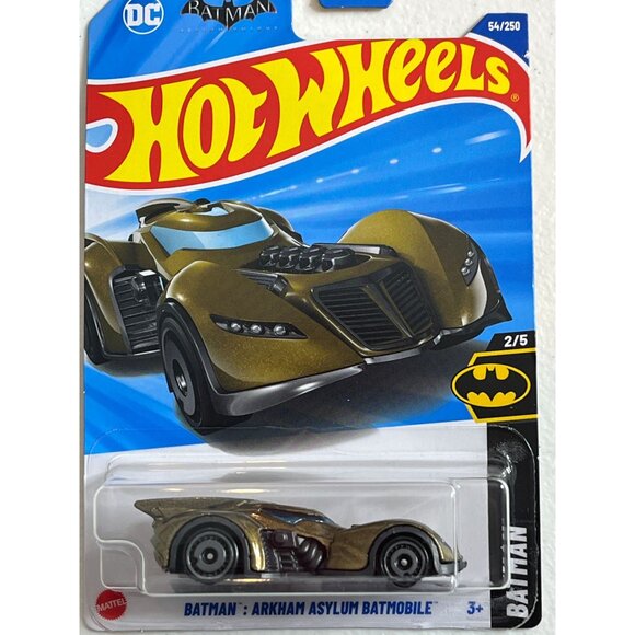 Hot Wheels Car Batman Arkham Asylum Batmobile Toy Race Cars Diecast 1 64 HW Kids - Picture 2 of 9